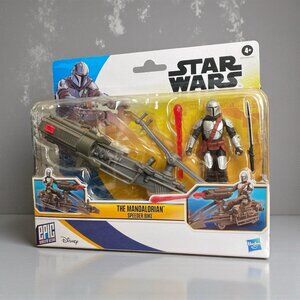 Star Wars G0372 Epic World of Action The Mandalorian Action Figure & Speeder NEW
